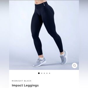 Midnight Black Impact Leggings